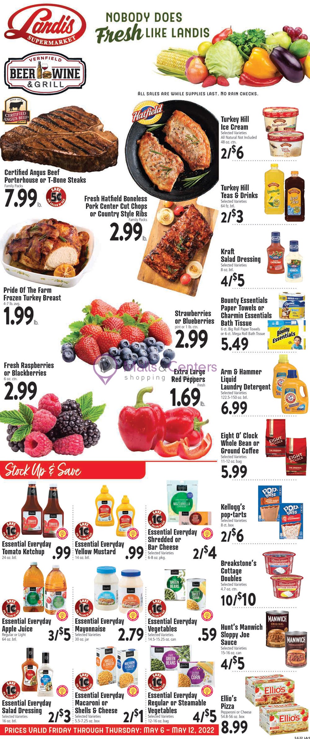 Landis Supermarket Weekly ad valid from 05/06/2022 to 05/12/2022