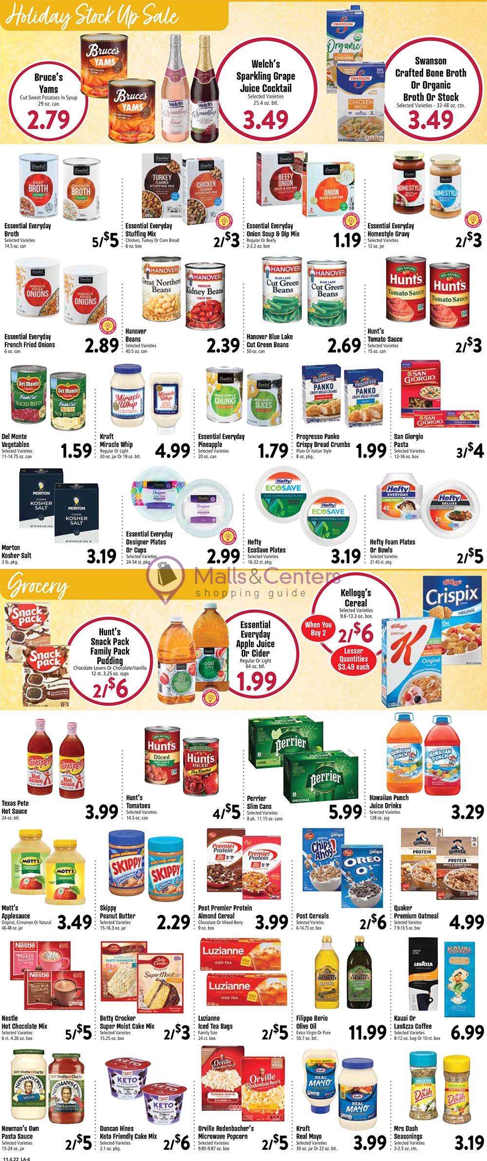 Landis Supermarket Weekly ad valid from 11/04/2022 to 11/10/2022
