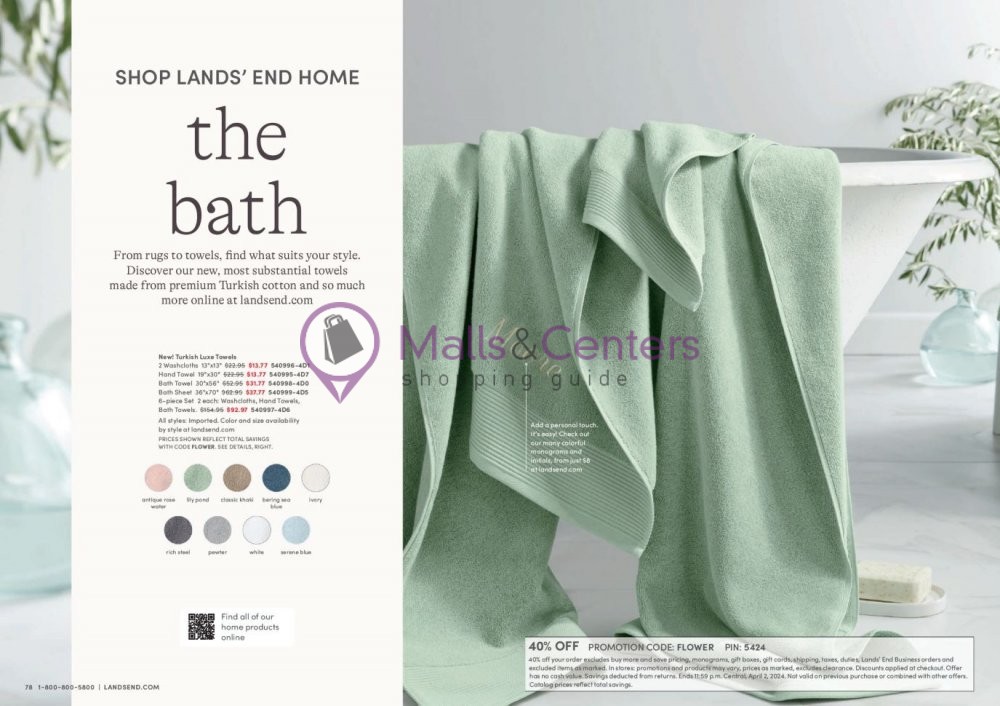 Weekly ad for Land's End valid: 03/01/2024 - 04/02/2024, page 40 Weekly ad for Land's End valid: 03/01/2024 - 04/02/2024, page 40