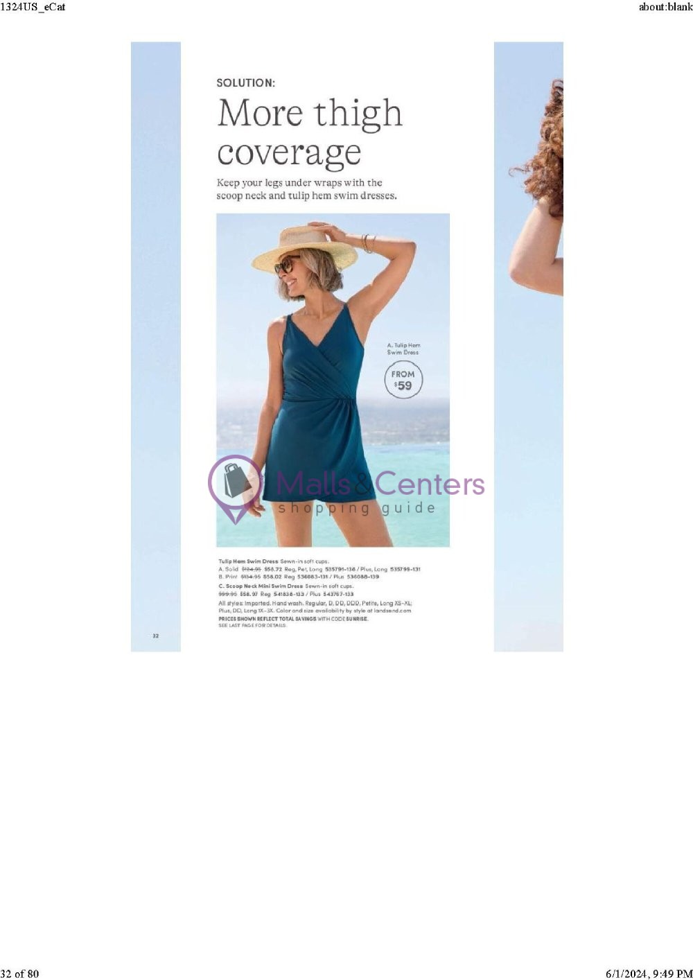 Weekly ad for Land's End valid: 06/01/2024 - 06/30/2024, page 32 Weekly ad for Land's End valid: 06/01/2024 - 06/30/2024, page 32