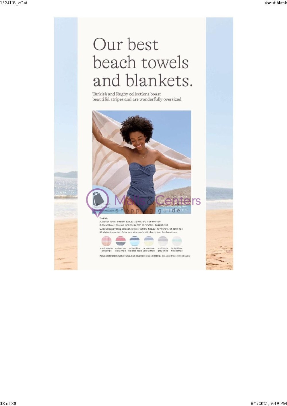 Weekly ad for Land's End valid: 06/01/2024 - 06/30/2024, page 38 Weekly ad for Land's End valid: 06/01/2024 - 06/30/2024, page 38