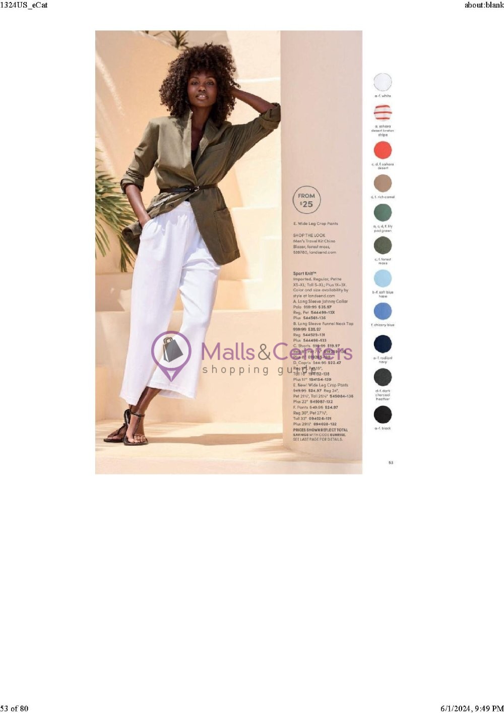 Weekly ad for Land's End valid: 06/01/2024 - 06/30/2024, page 53 Weekly ad for Land's End valid: 06/01/2024 - 06/30/2024, page 53