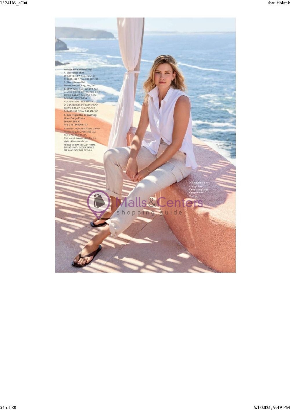 Weekly ad for Land's End valid: 06/01/2024 - 06/30/2024, page 54 Weekly ad for Land's End valid: 06/01/2024 - 06/30/2024, page 54