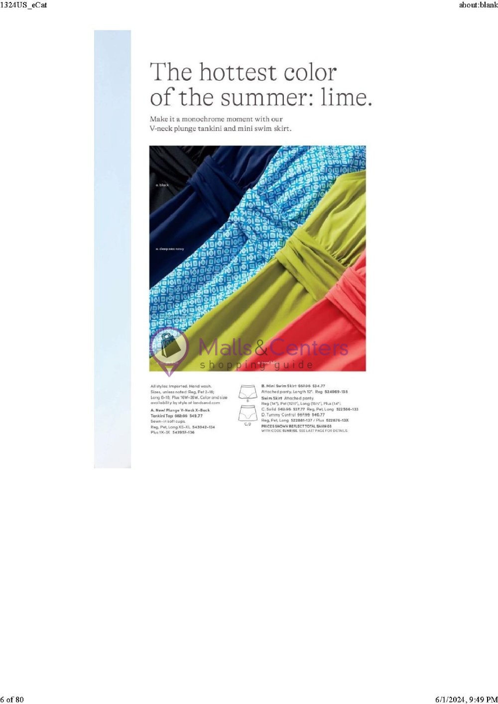 Weekly ad for Land's End valid: 06/01/2024 - 06/30/2024, page 6 Weekly ad for Land's End valid: 06/01/2024 - 06/30/2024, page 6