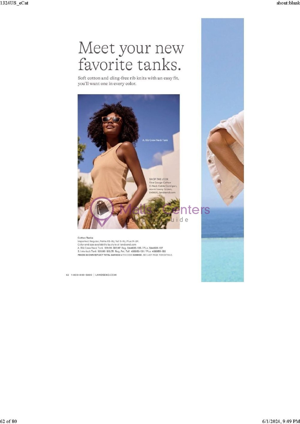 Weekly ad for Land's End valid: 06/01/2024 - 06/30/2024, page 62 Weekly ad for Land's End valid: 06/01/2024 - 06/30/2024, page 62
