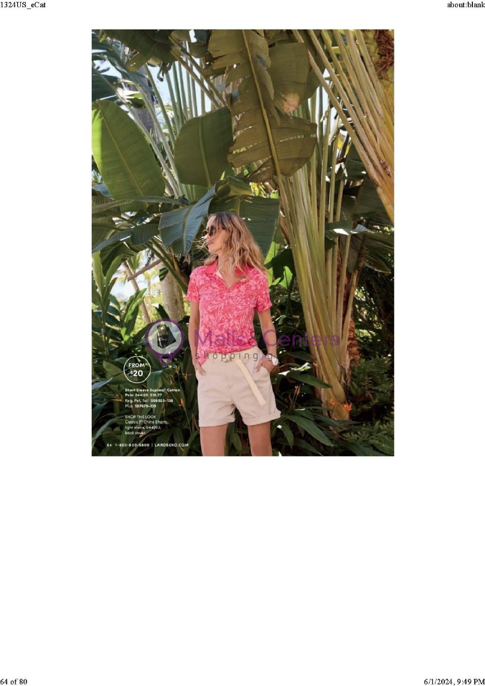 Weekly ad for Land's End valid: 06/01/2024 - 06/30/2024, page 64 Weekly ad for Land's End valid: 06/01/2024 - 06/30/2024, page 64