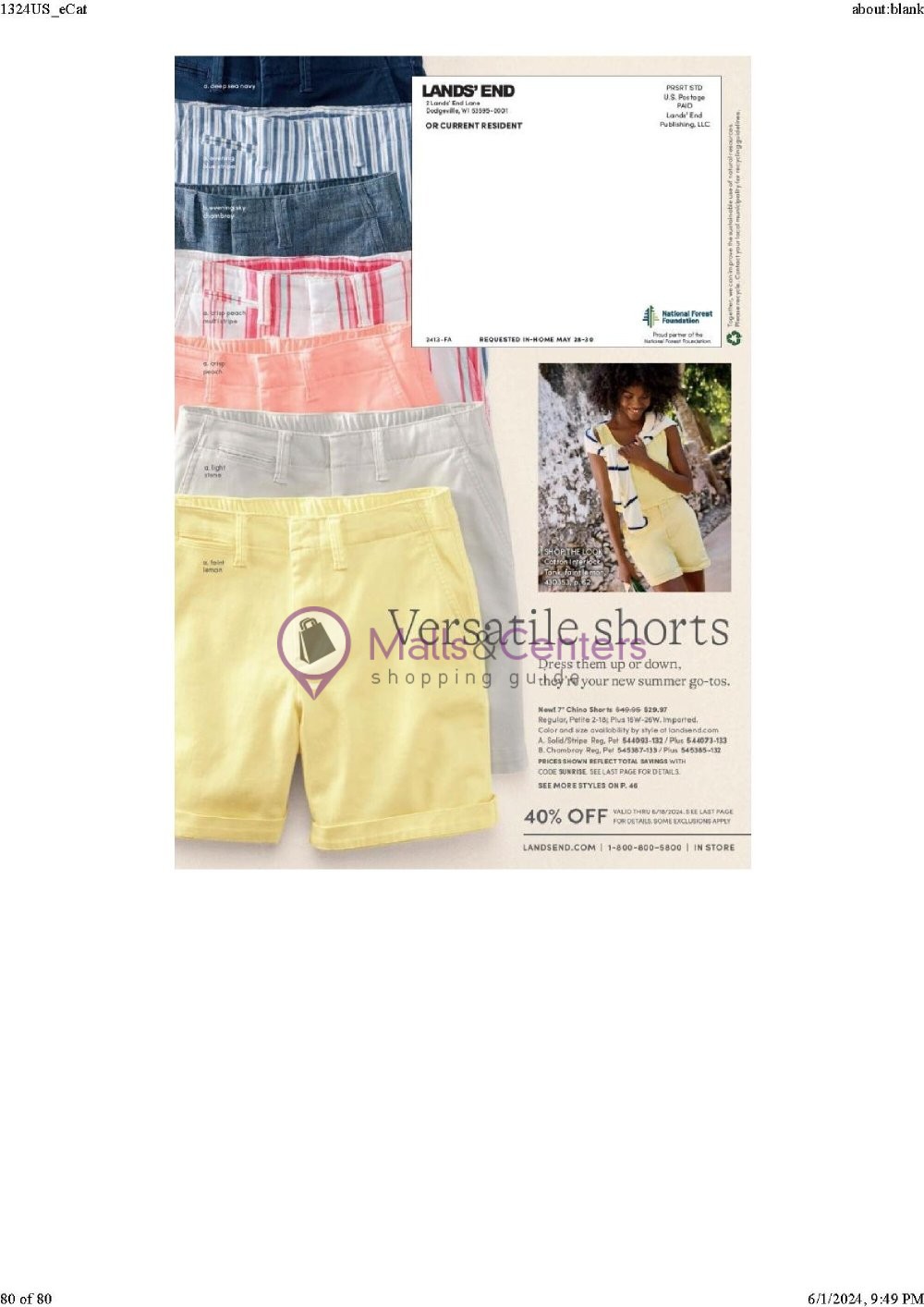 Weekly ad for Land's End valid: 06/01/2024 - 06/30/2024, page 80 Weekly ad for Land's End valid: 06/01/2024 - 06/30/2024, page 80