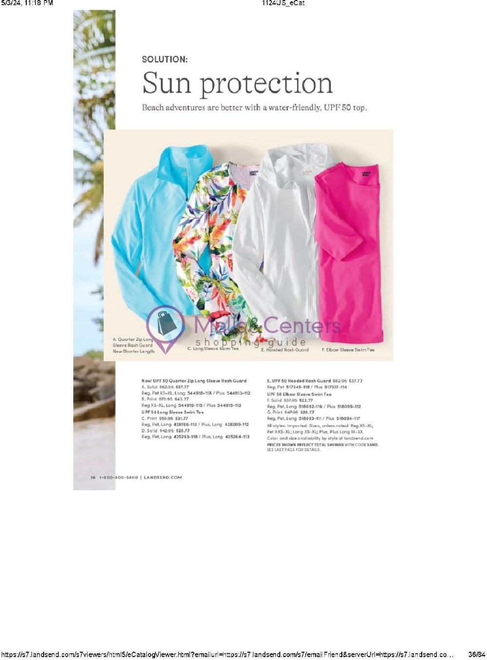 Weekly ad for Land's End valid: 05/01/2024 - 05/31/2024, page 36