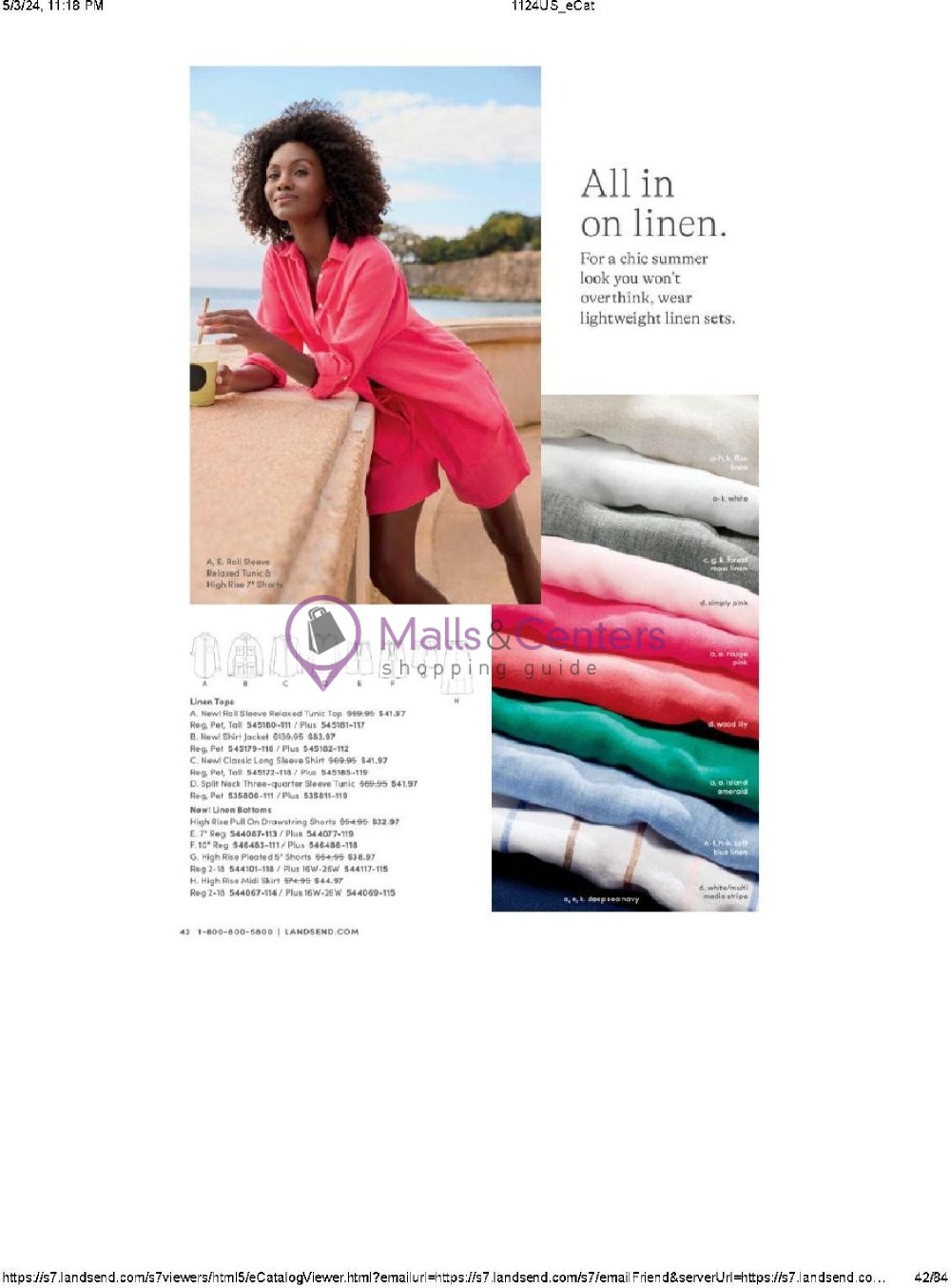 Weekly ad for Land's End valid: 05/01/2024 - 05/31/2024, page 42