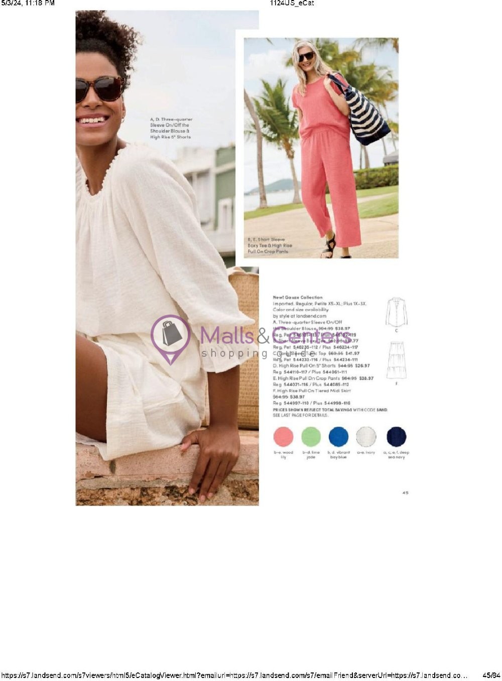 Weekly ad for Land's End valid: 05/01/2024 - 05/31/2024, page 45