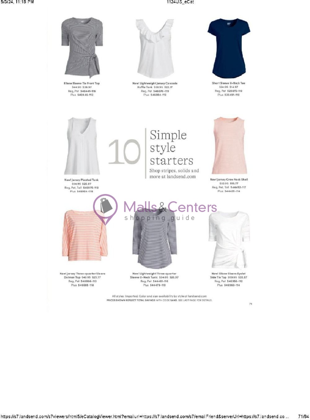 Weekly ad for Land's End valid: 05/01/2024 - 05/31/2024, page 71