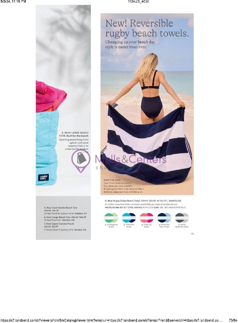 Weekly ad for Land's End valid: 05/01/2024 - 05/31/2024, page 73