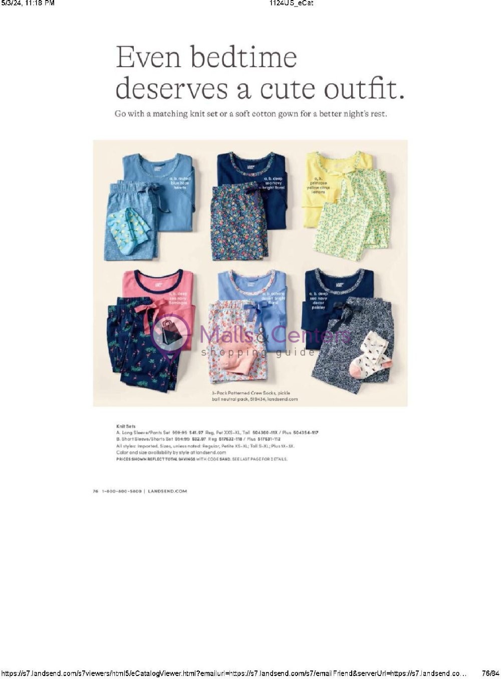 Weekly ad for Land's End valid: 05/01/2024 - 05/31/2024, page 76