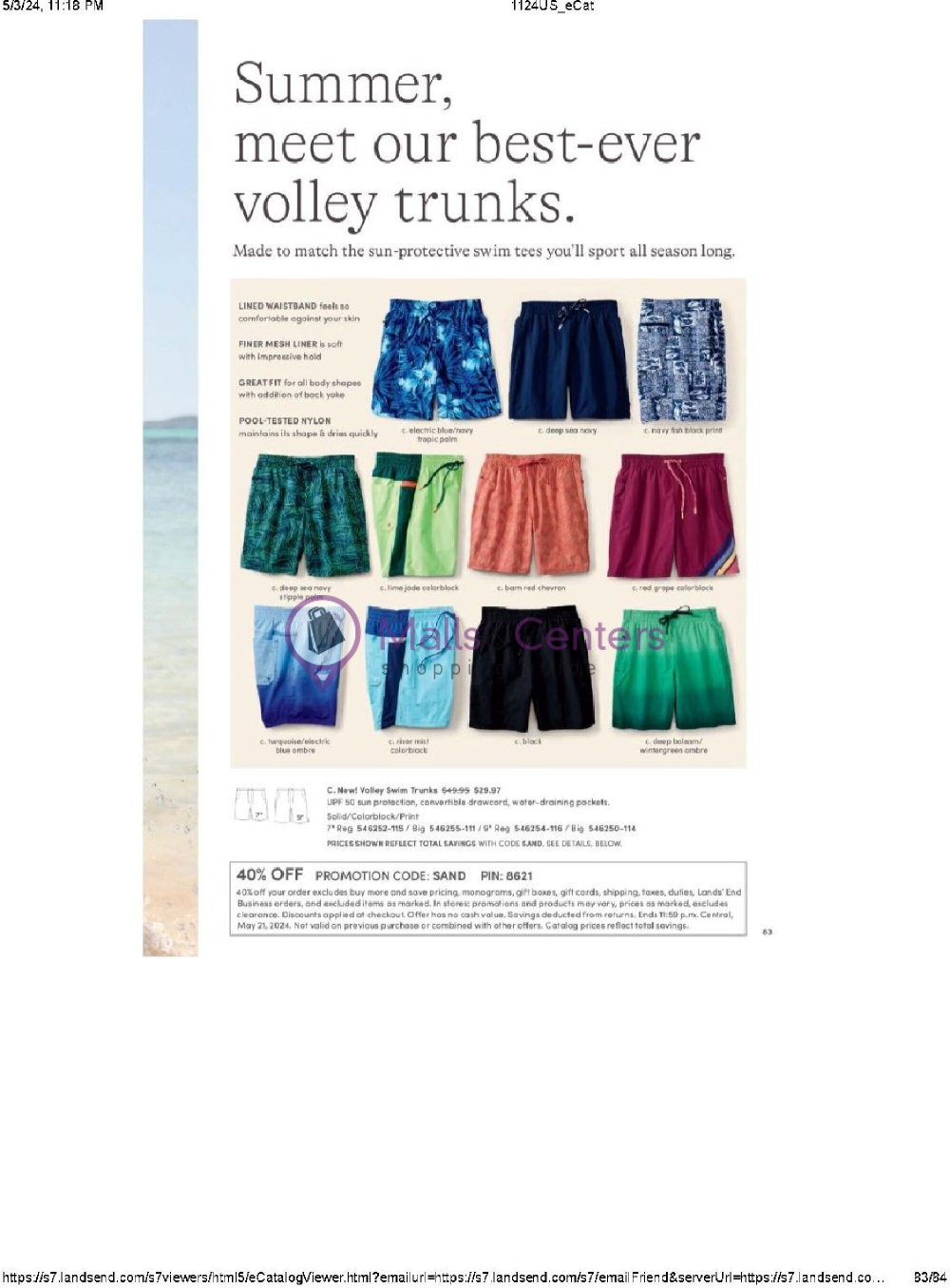 Weekly ad for Land's End valid: 05/01/2024 - 05/31/2024, page 83