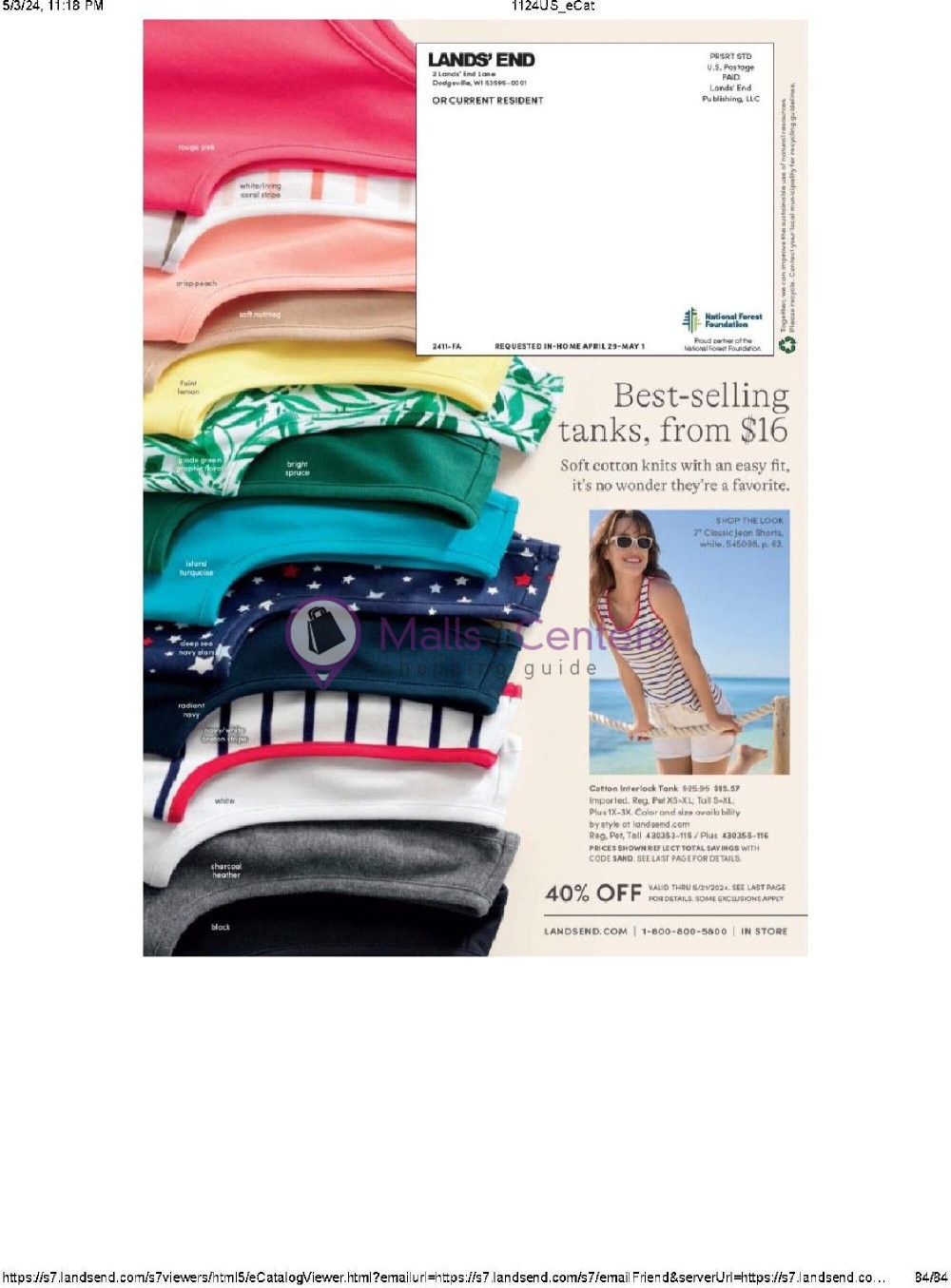 Weekly ad for Land's End valid: 05/01/2024 - 05/31/2024, page 84