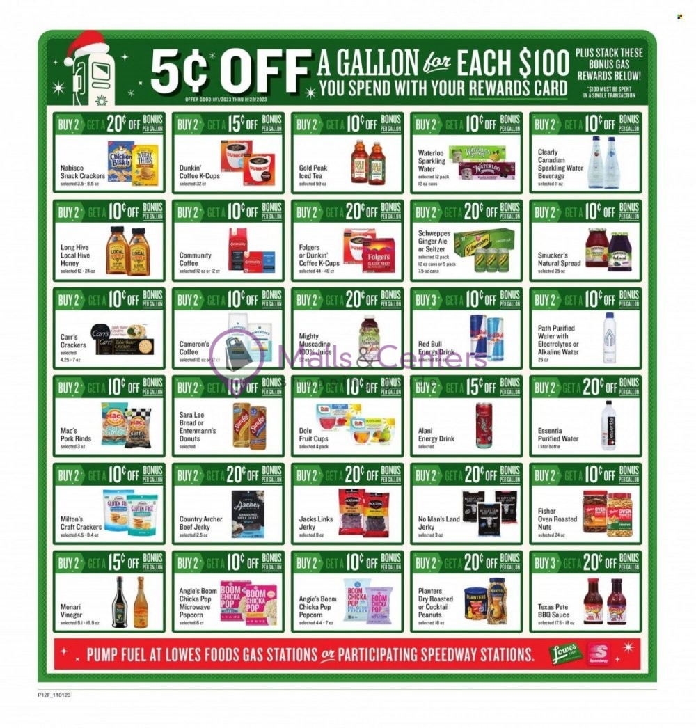 Lowes Foods Weekly ad valid from 11/01/2023 to 11/28/2023 MallsCenters