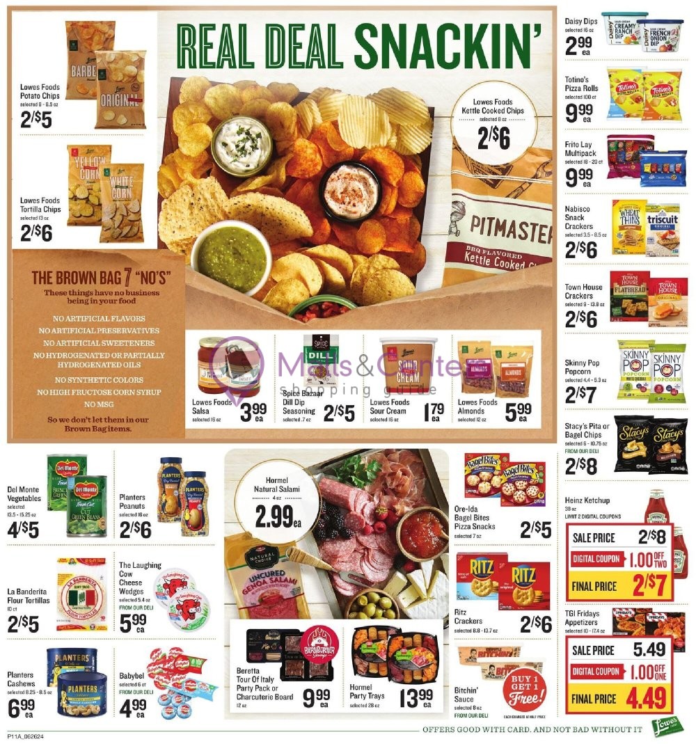 Weekly ad for Lowes Foods valid: 06/26/2024 - 07/04/2024, page 17