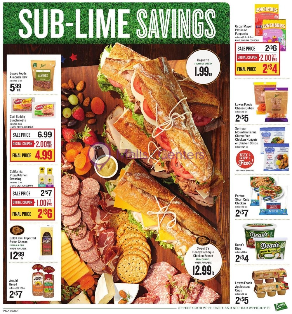 Weekly ad for Lowes Foods valid: 06/26/2024 - 07/04/2024, page 20