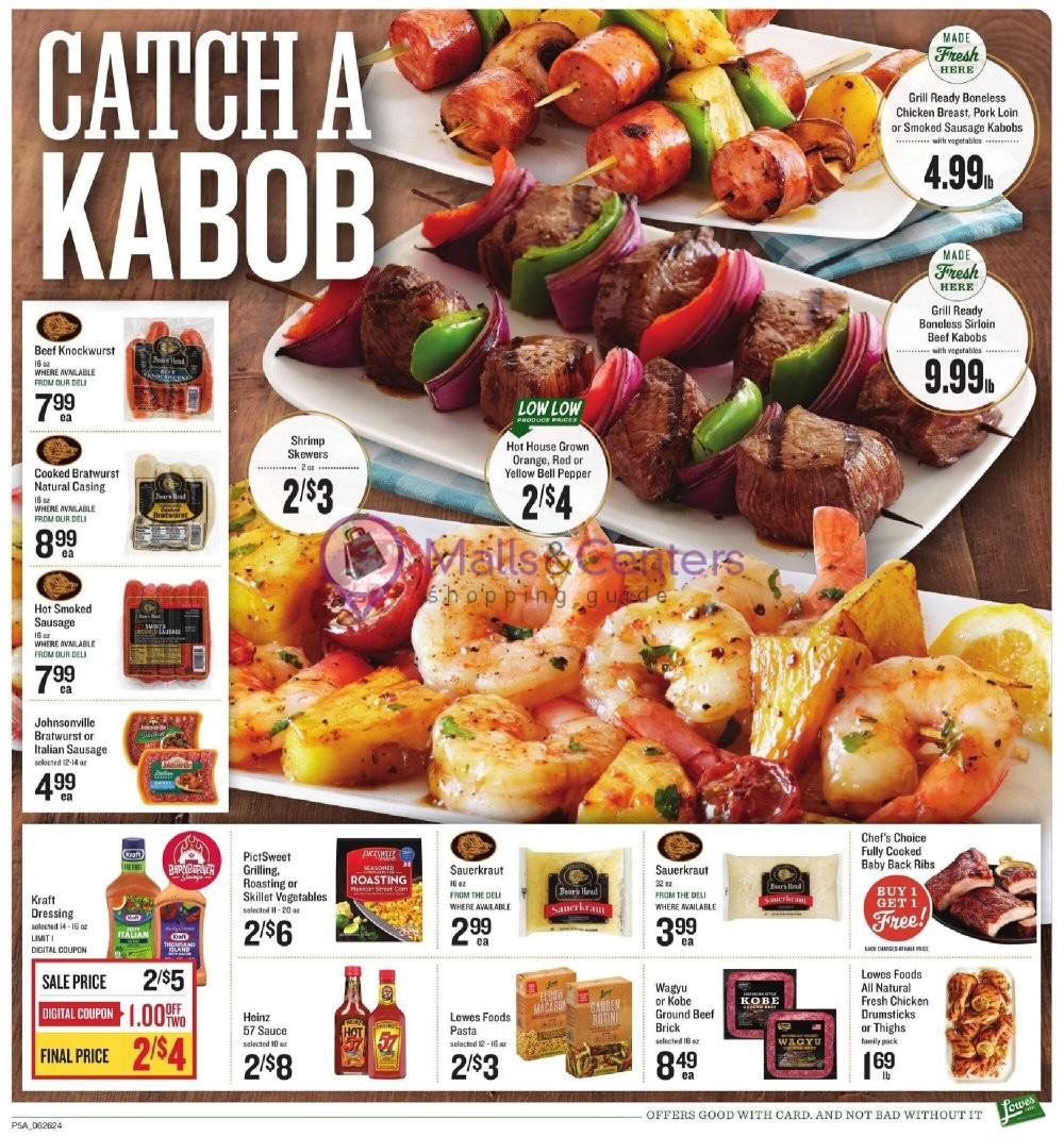 Weekly ad for Lowes Foods valid: 06/26/2024 - 07/04/2024, page 6