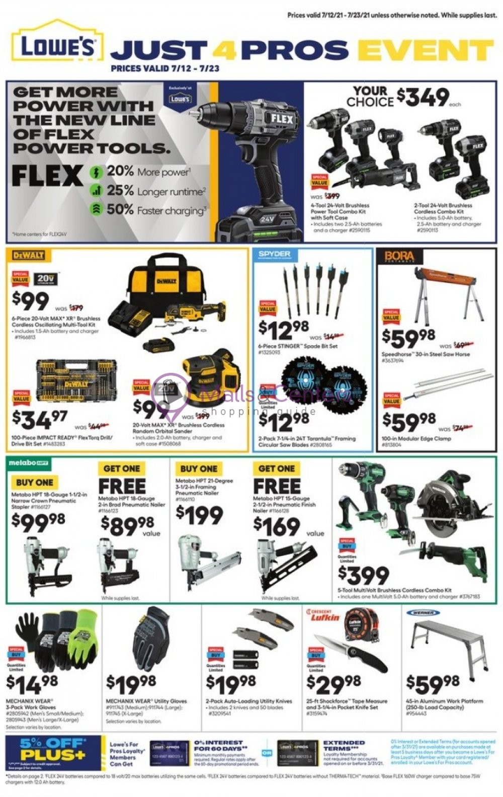 Lowe's Weekly ad valid from 07/12/2021 to 07/23/2021 MallsCenters