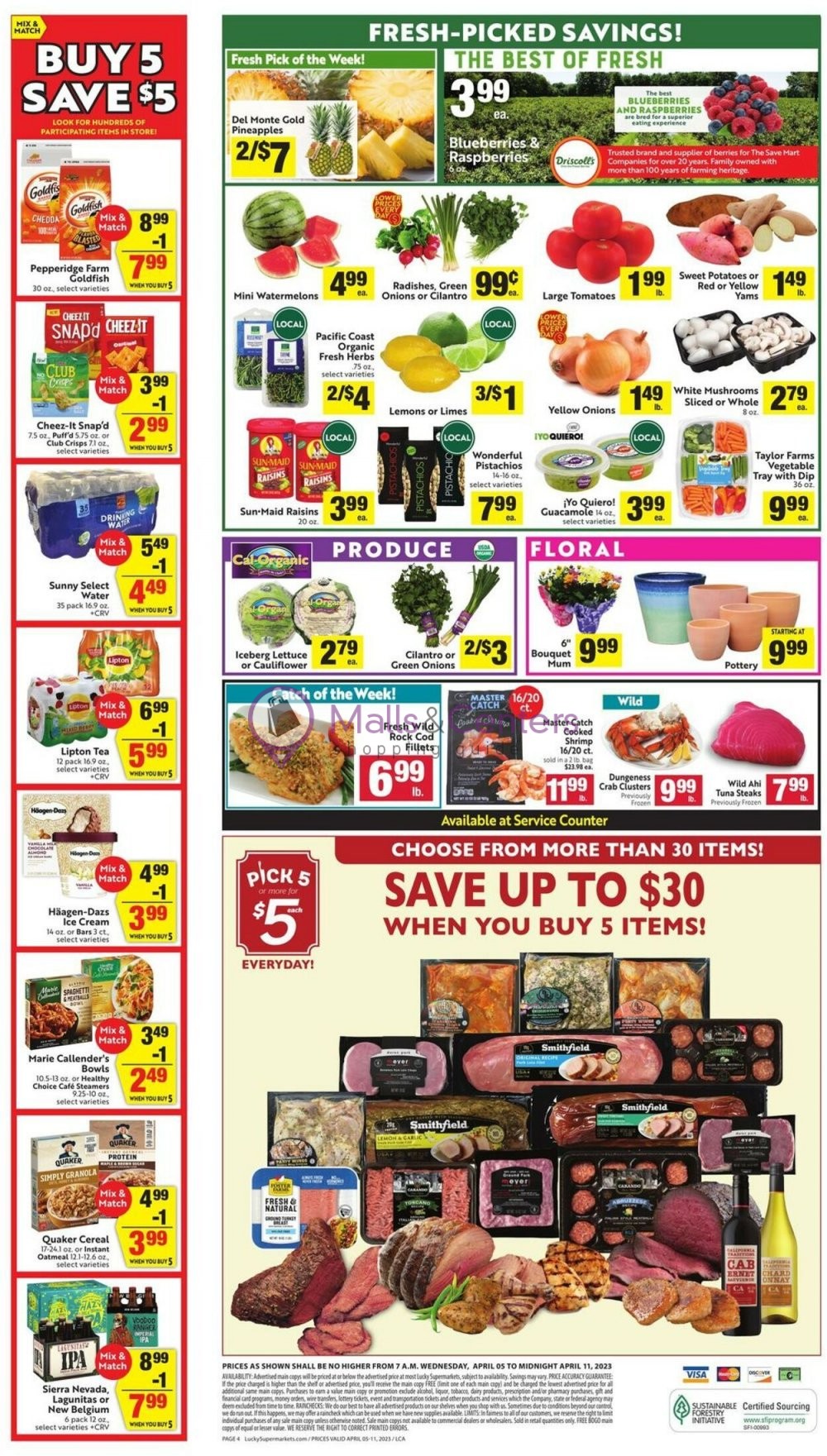 Lucky Supermarkets Weekly ad valid from 04/05/2023 to 04/11/2023