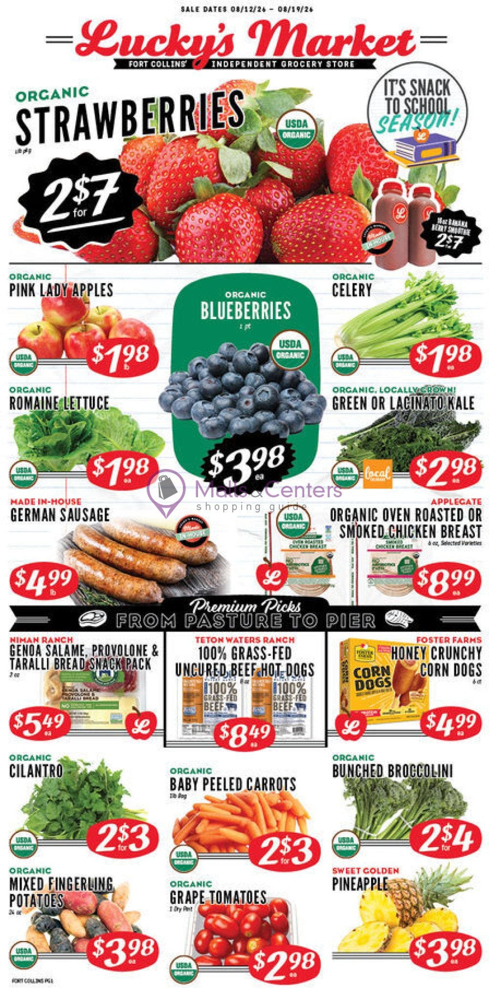 Weekly ad for Lucky's Market valid: 08/12/2026 - 08/18/2026, page 1