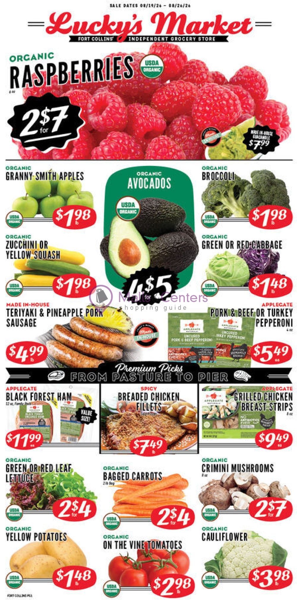 Weekly ad for Lucky's Market valid: 08/17/2026 - 08/23/2026, page 1