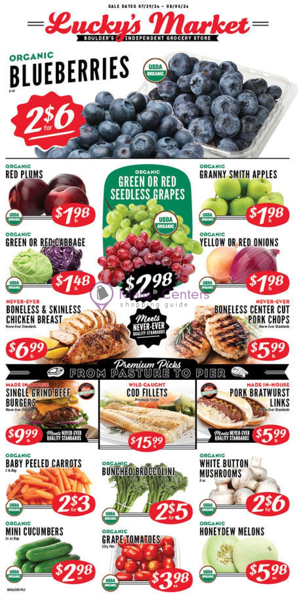 Weekly ad for Lucky's Market valid: 07/17/2026 - 07/30/2026, page 1