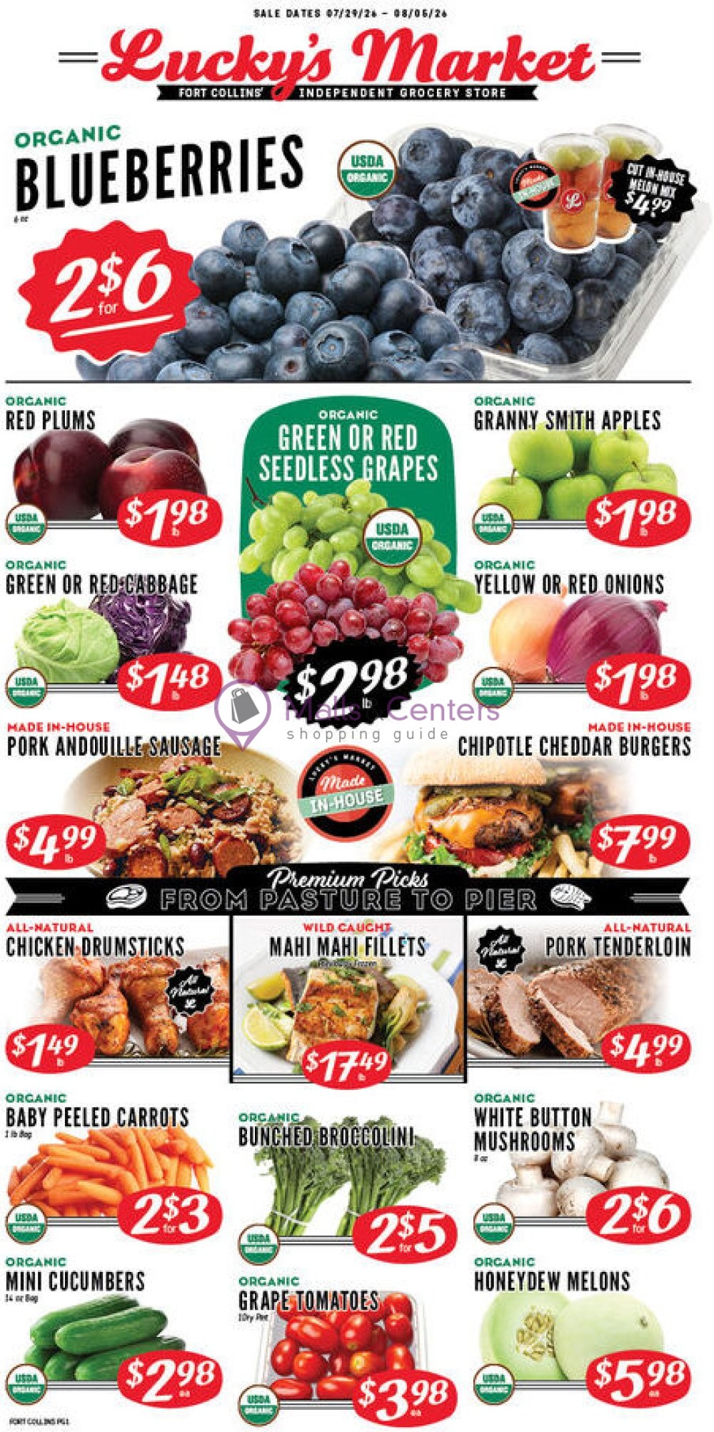 Weekly ad for Lucky's Market valid: 07/29/2026 - 08/04/2026, page 1