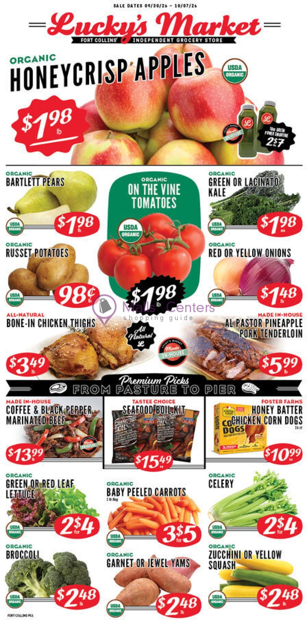 Weekly ad for Lucky's Market valid: 09/18/2026 - 09/24/2026, page 1