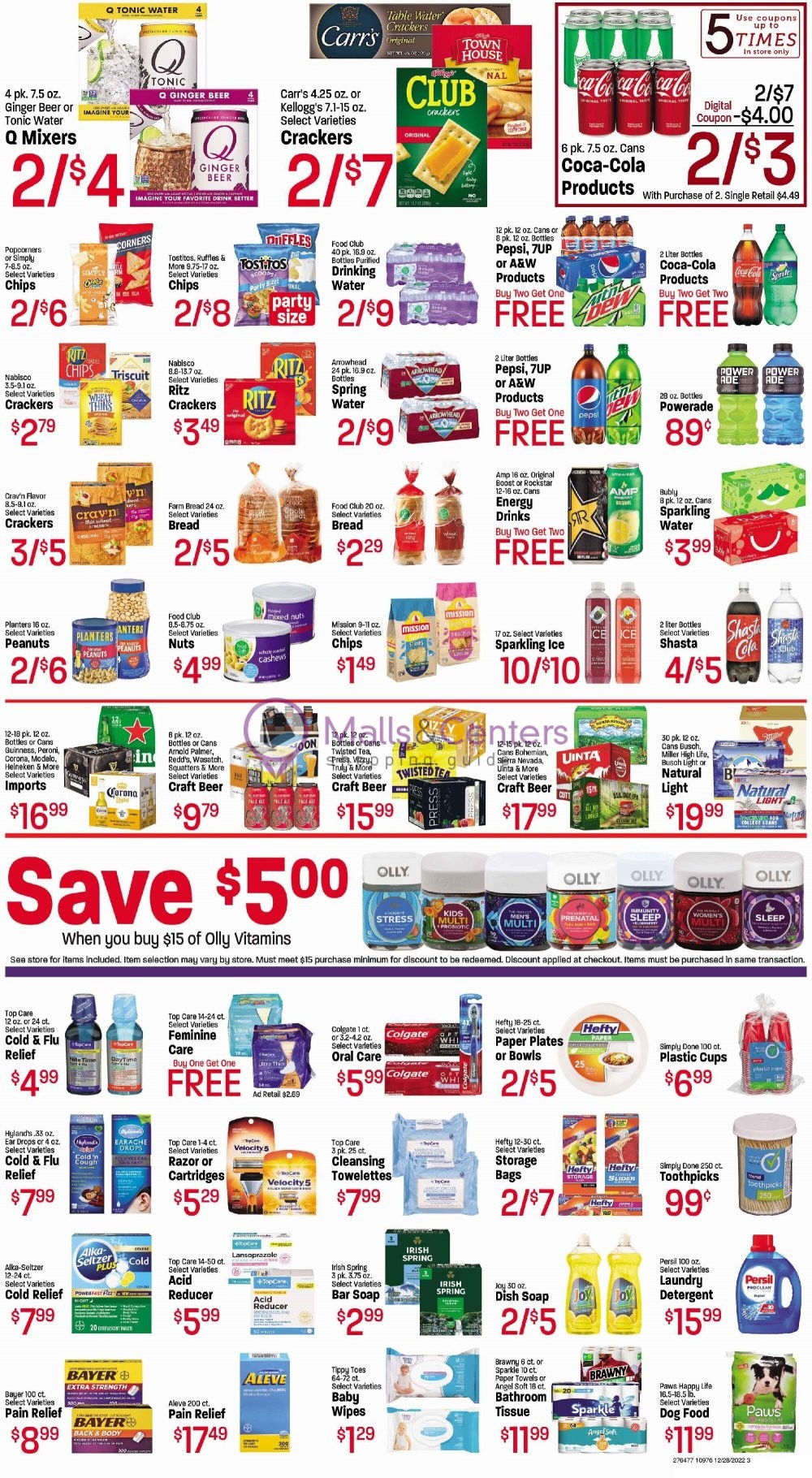 Maceys Weekly ad valid from 12/28/2022 to 01/03/2023 MallsCenters