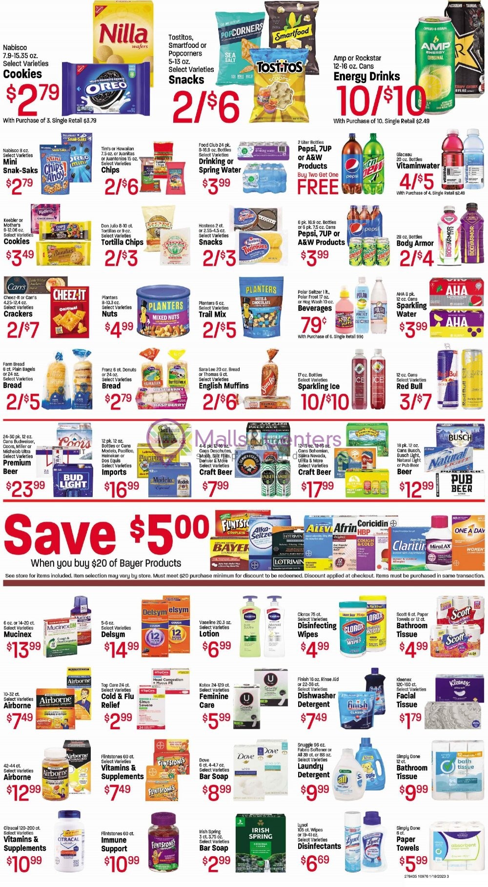 Maceys Weekly ad valid from 01/18/2023 to 01/24/2023 MallsCenters