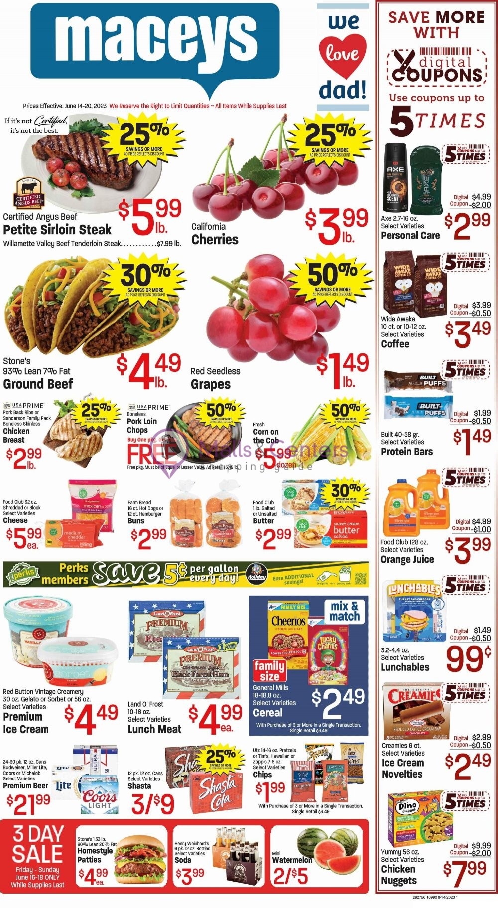 Maceys Weekly ad valid from 06/14/2023 to 06/20/2023 MallsCenters