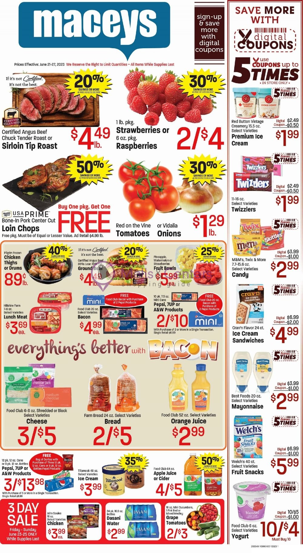 Maceys Weekly ad valid from 06/21/2023 to 06/27/2023 MallsCenters