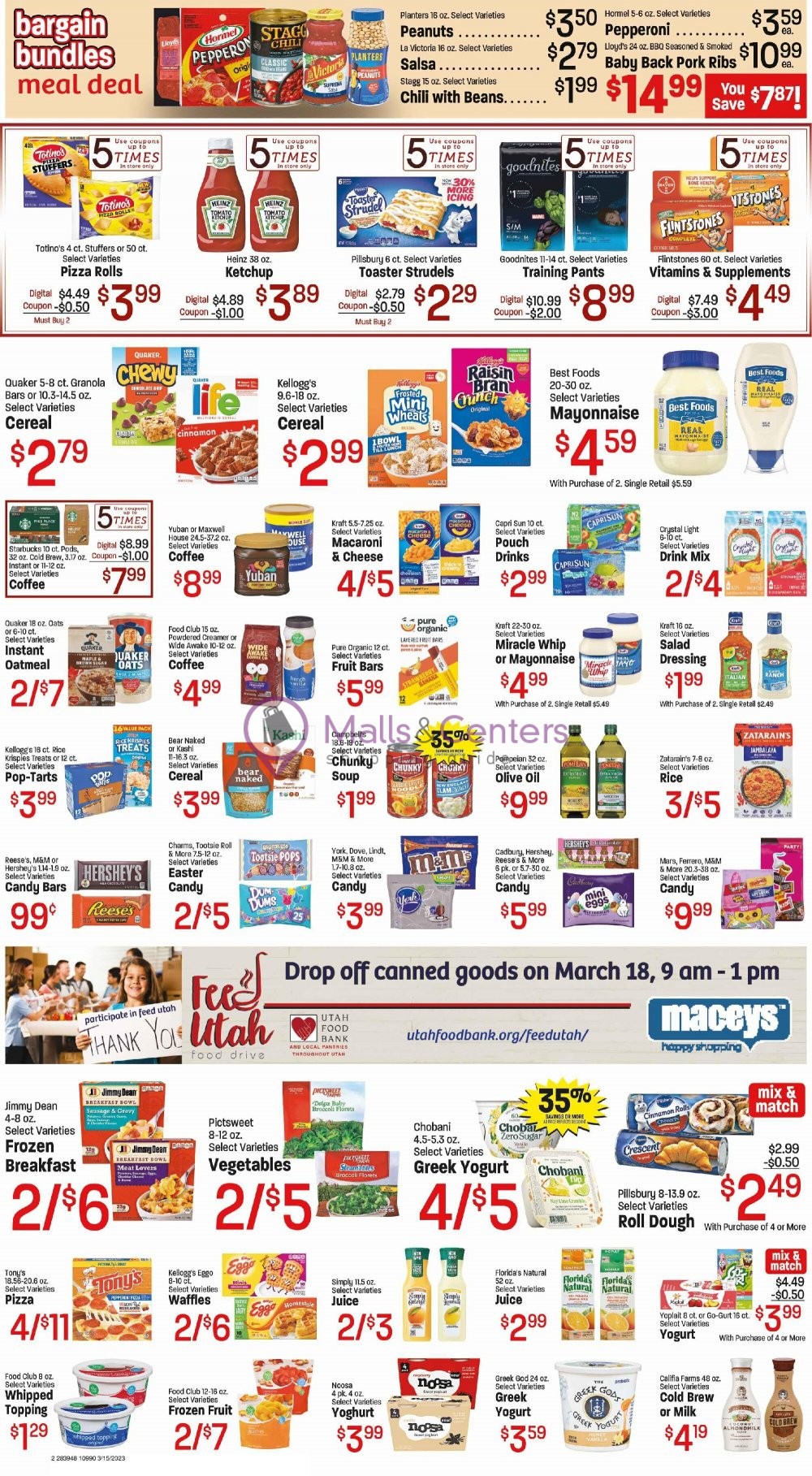 Maceys Weekly ad valid from 03/15/2023 to 03/28/2023 MallsCenters