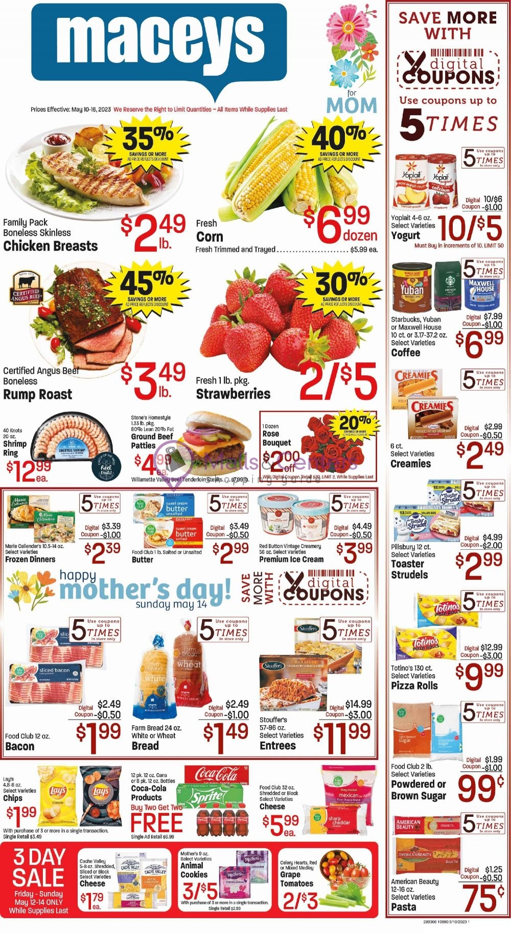 Maceys Weekly ad valid from 05/10/2023 to 05/16/2023 MallsCenters