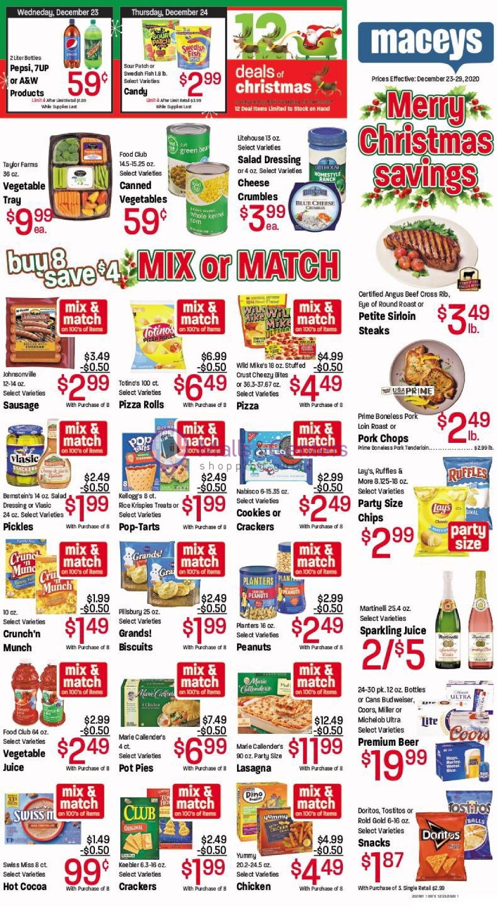 Maceys Weekly ad valid from 12/23/2020 to 12/29/2020 MallsCenters