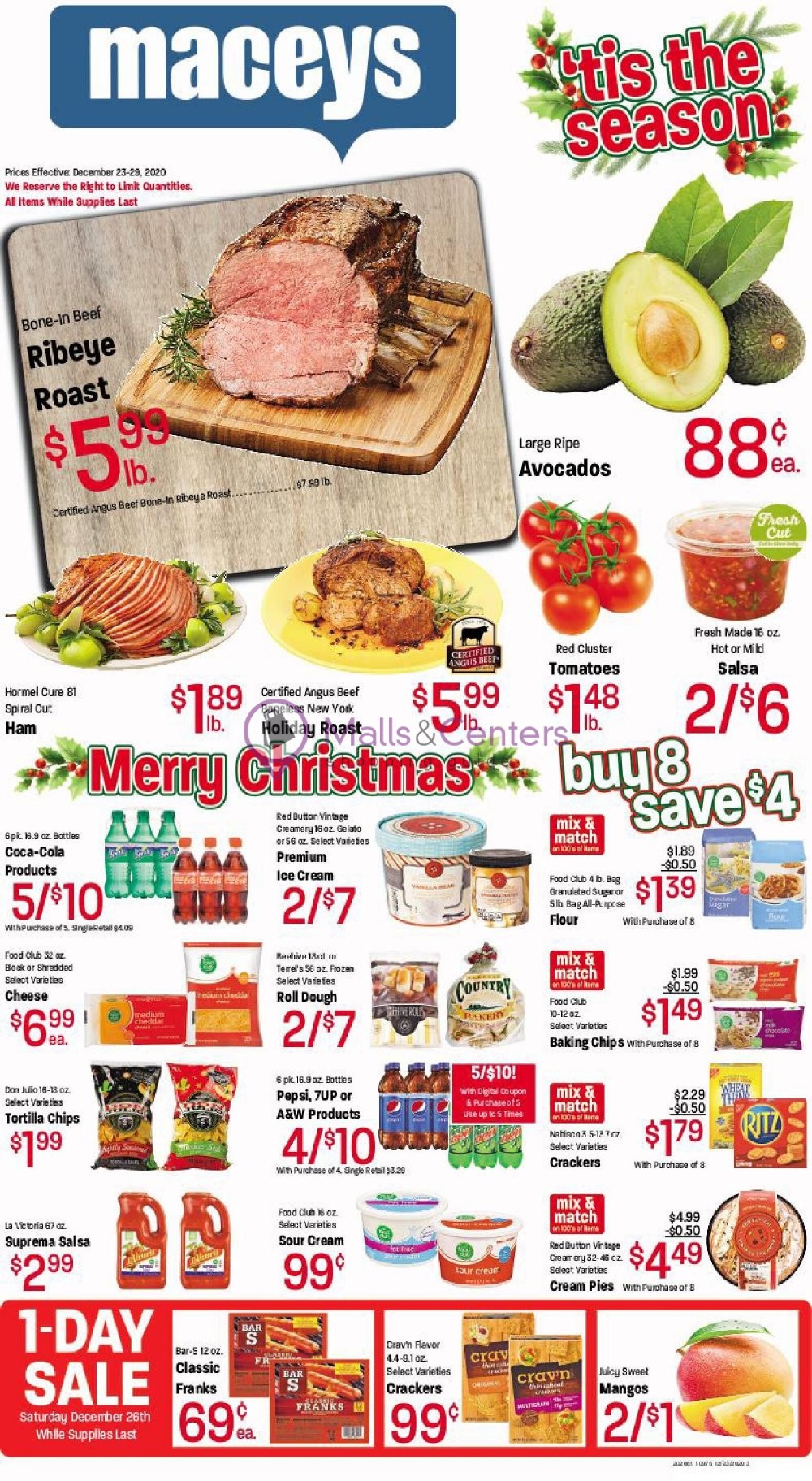 Maceys Weekly ad valid from 12/23/2020 to 12/29/2020 MallsCenters