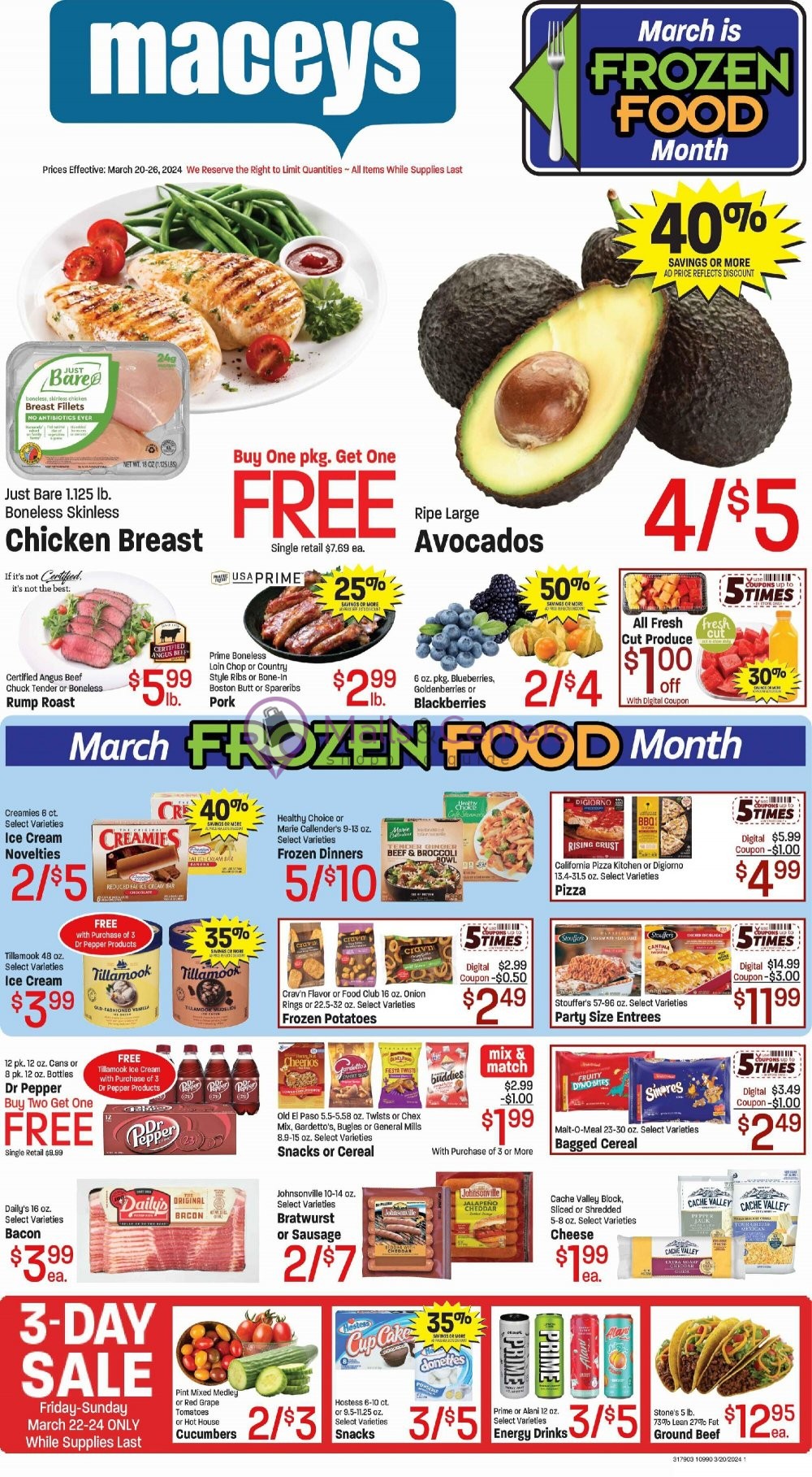 Maceys Weekly ad valid from 03/20/2024 to 03/26/2024 MallsCenters