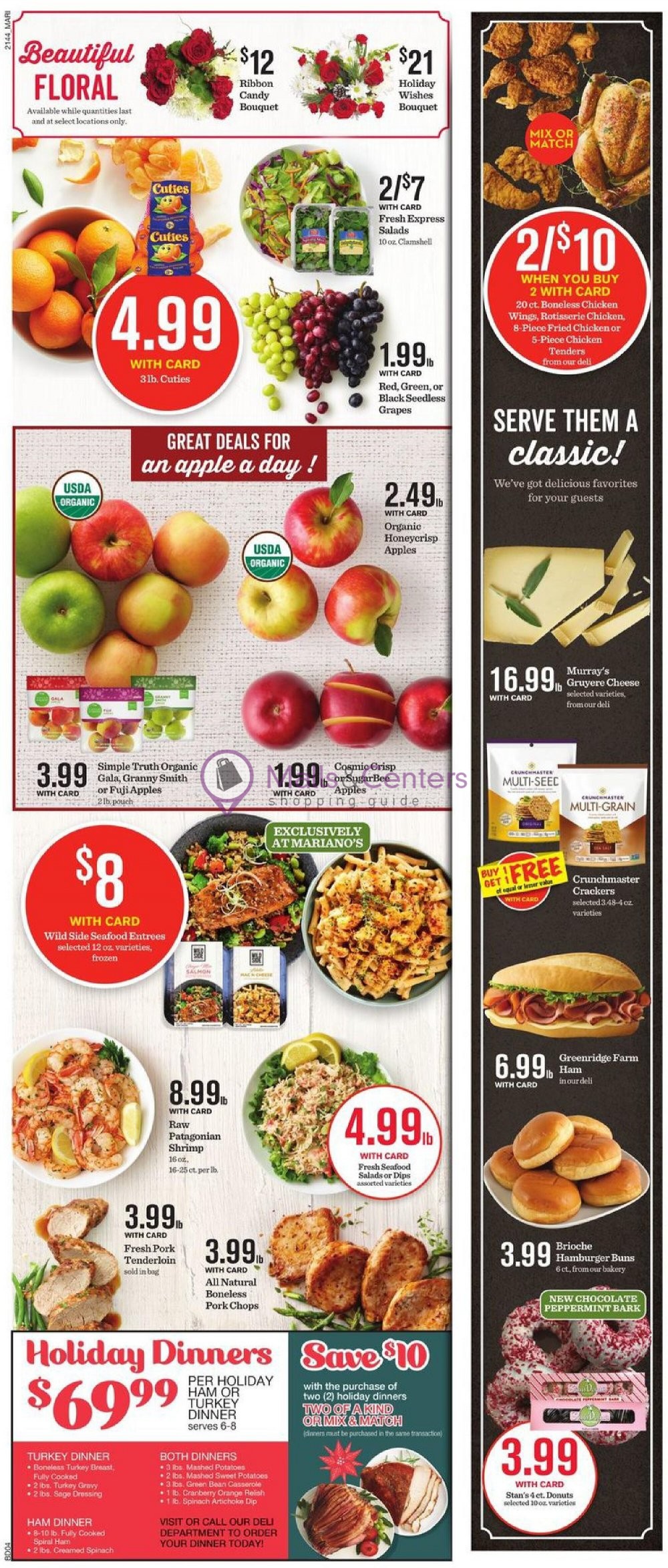 Mariano’s Weekly ad valid from 12/01/2021 to 12/07/2021 - MallsCenters