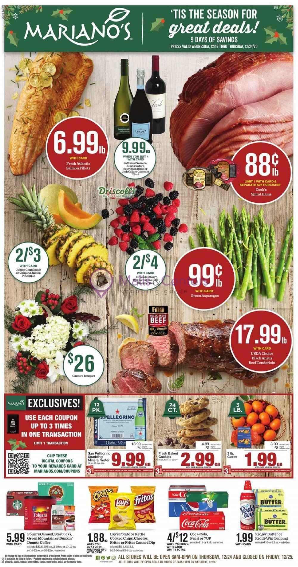 Mariano’s Weekly ad valid from 12/16/2020 to 12/24/2020 - MallsCenters