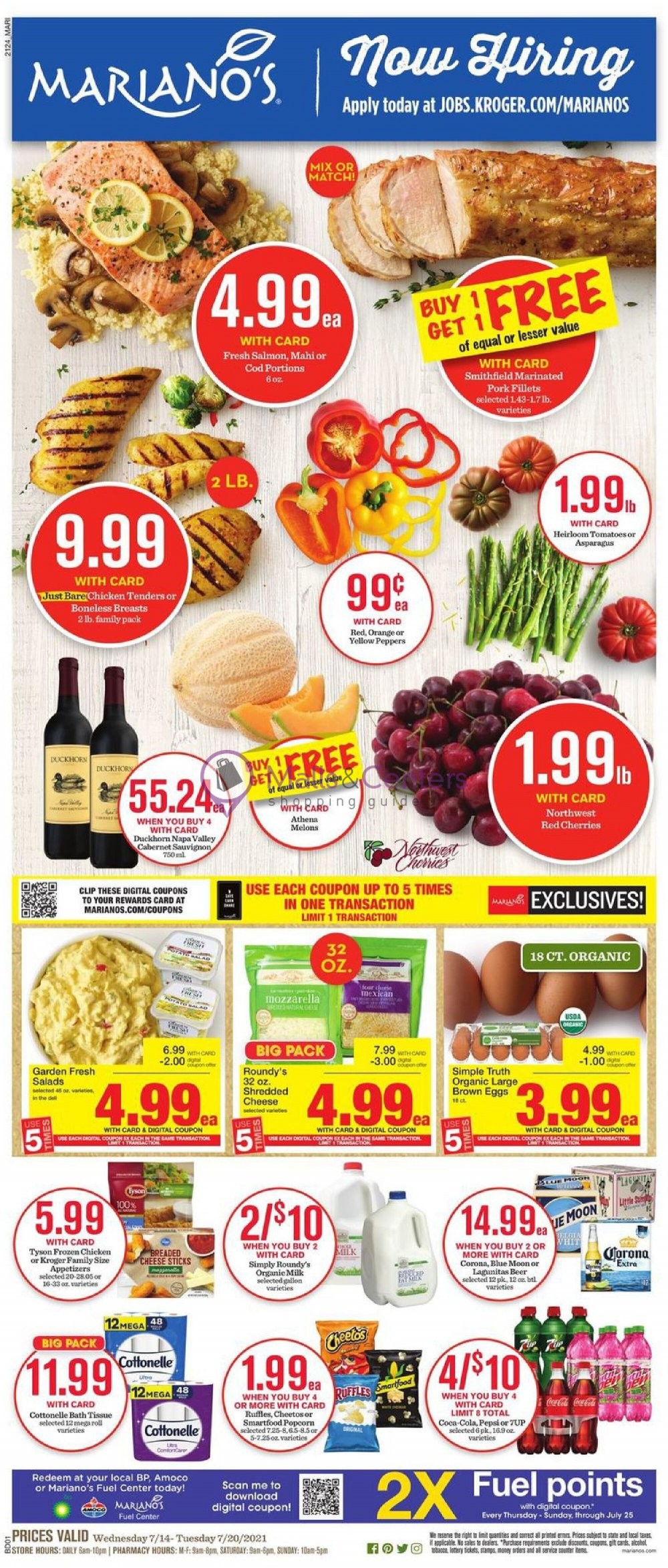 Mariano’s Weekly ad valid from 07/14/2021 to 07/20/2021 - MallsCenters