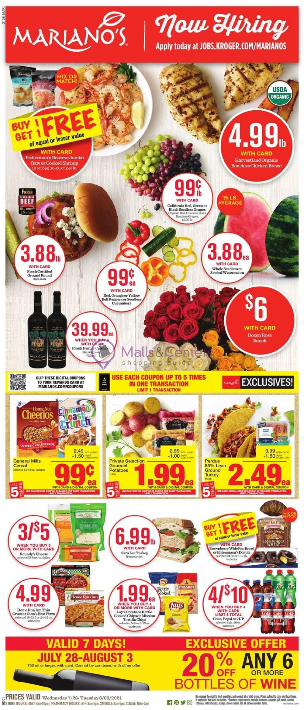 Mariano’s Weekly Ad - sales &amp; flyers specials - MallsCenters