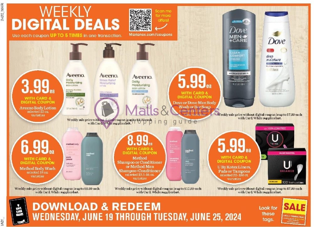 Weekly ad for Mariano’s valid: 06/19/2024 - 06/25/2024, page 4 Weekly ad for Mariano’s valid: 06/19/2024 - 06/25/2024, page 4