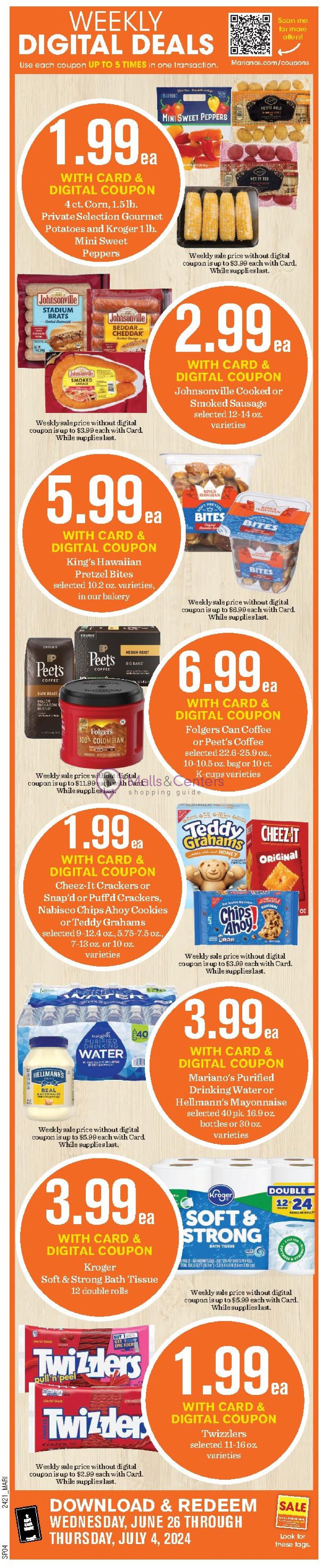 Weekly ad for Mariano’s valid: 06/26/2024 - 07/04/2024, page 2 Weekly ad for Mariano’s valid: 06/26/2024 - 07/04/2024, page 2