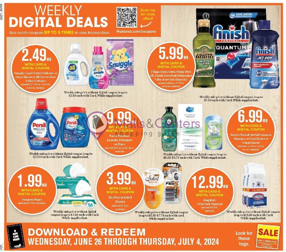 Weekly ad for Mariano’s valid: 06/26/2024 - 07/04/2024, page 3 Weekly ad for Mariano’s valid: 06/26/2024 - 07/04/2024, page 3