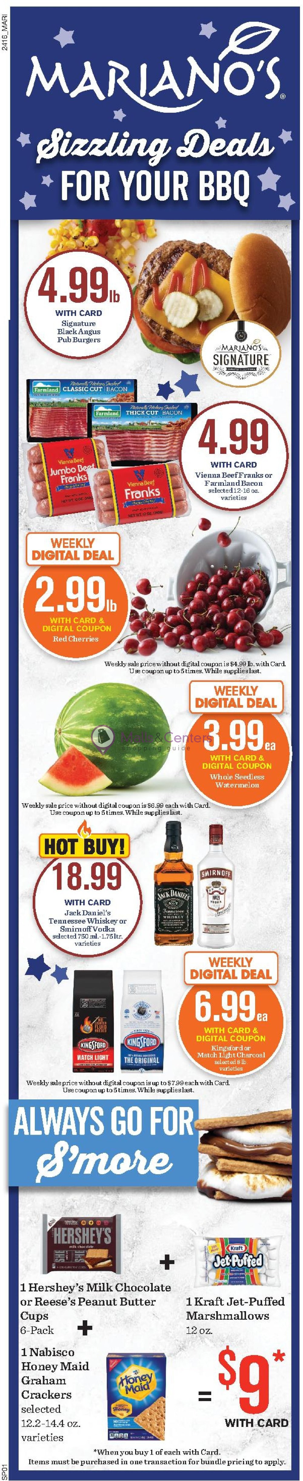 Mariano’s Weekly ad valid from 05/22/2024 to 05/28/2024 - MallsCenters