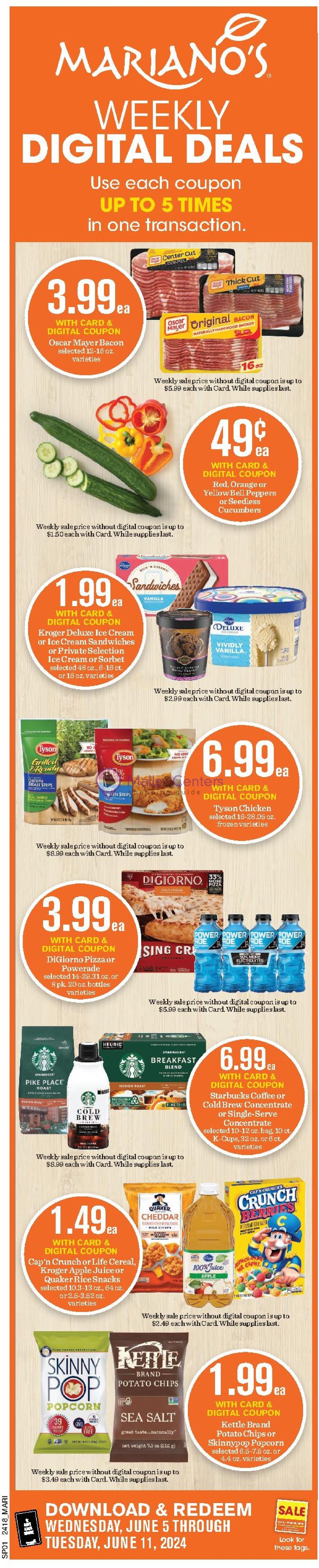 Weekly ad for Mariano’s valid: 06/05/2024 - 06/11/2024, page 2 Weekly ad for Mariano’s valid: 06/05/2024 - 06/11/2024, page 2
