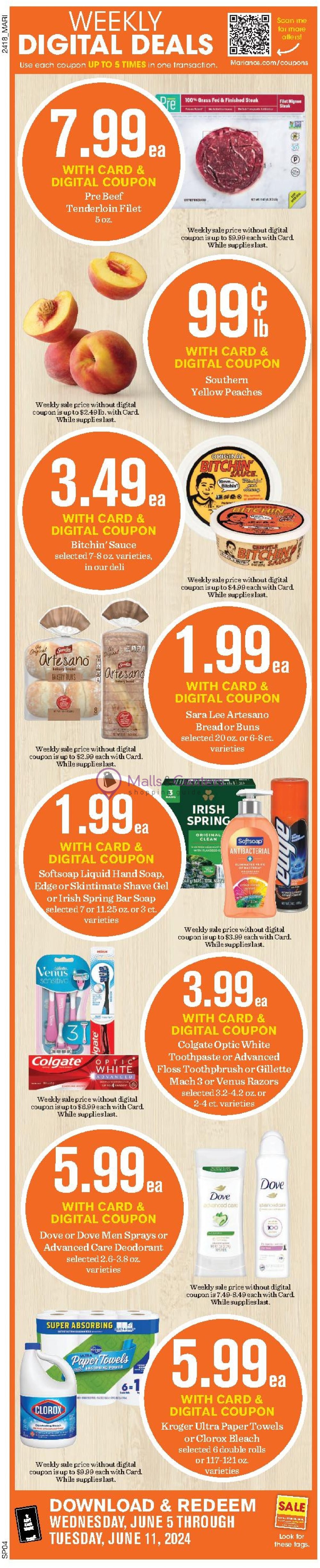 Weekly ad for Mariano’s valid: 06/05/2024 - 06/11/2024, page 3 Weekly ad for Mariano’s valid: 06/05/2024 - 06/11/2024, page 3