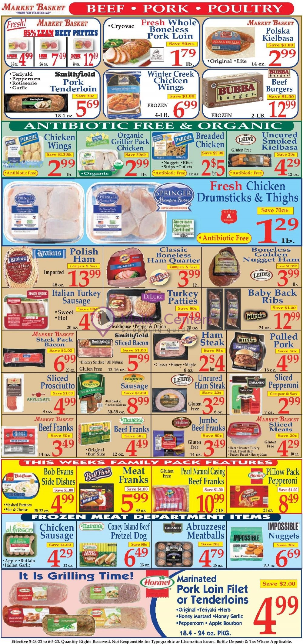 Market Basket Weekly ad valid from 05/28/2023 to 06/03/2023 MallsCenters